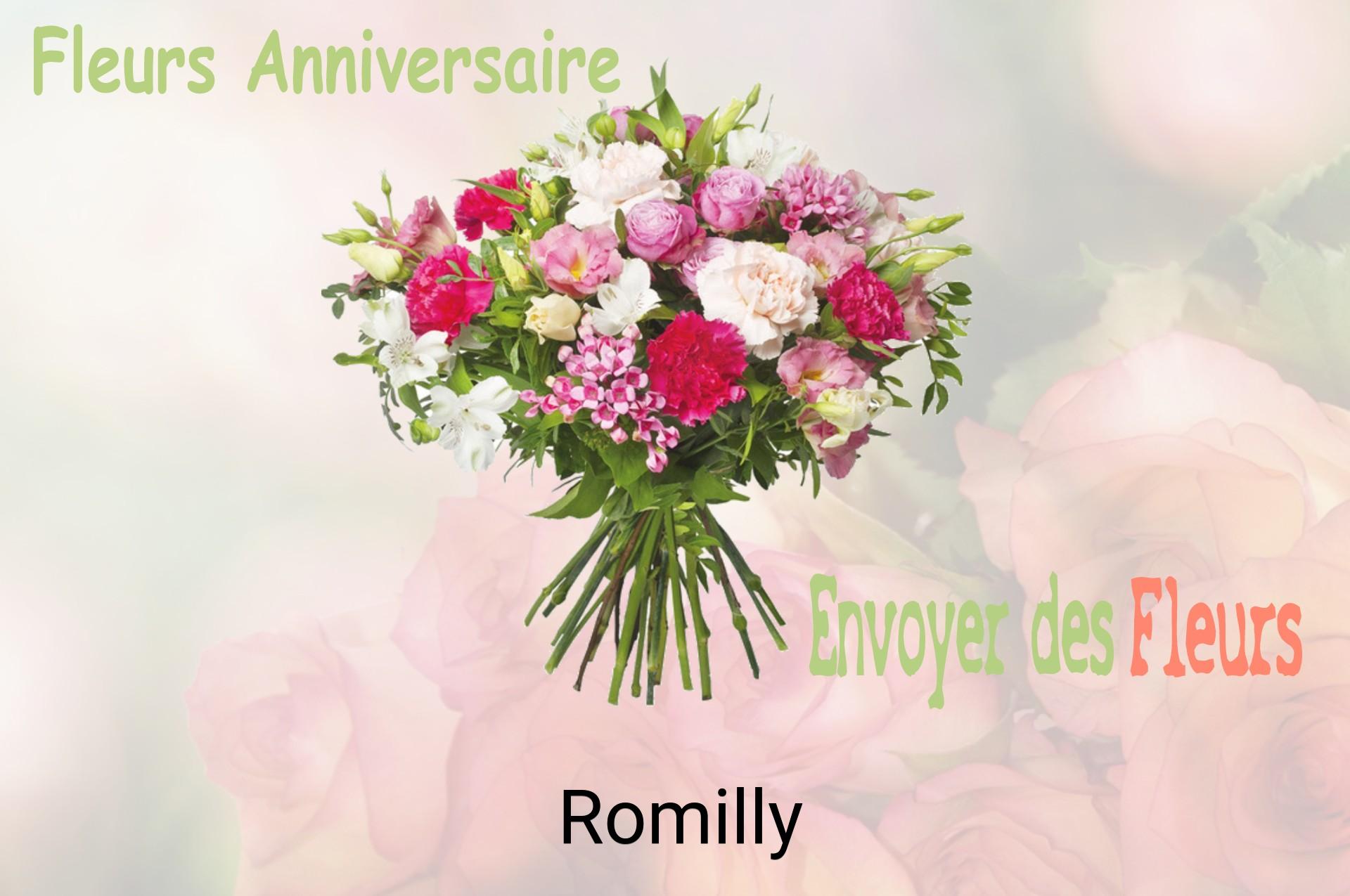Bouquet de fleurs d’anniversaire livré à Romilly